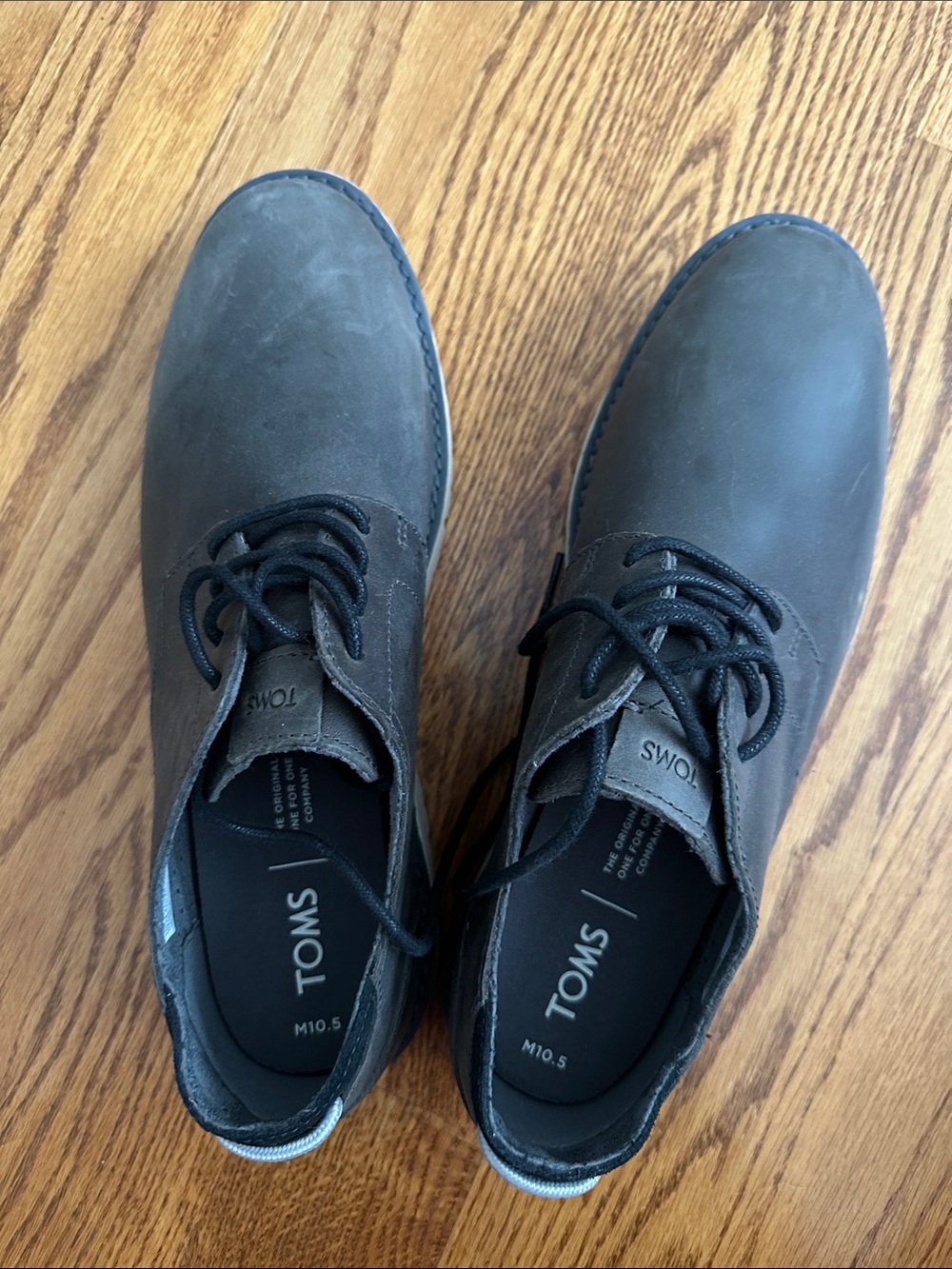 Toms Men’s Brown Chukka Boots with Black Laces
